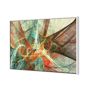 Webbed (Rectangle) | Standard Canvas | Floating Frame | White