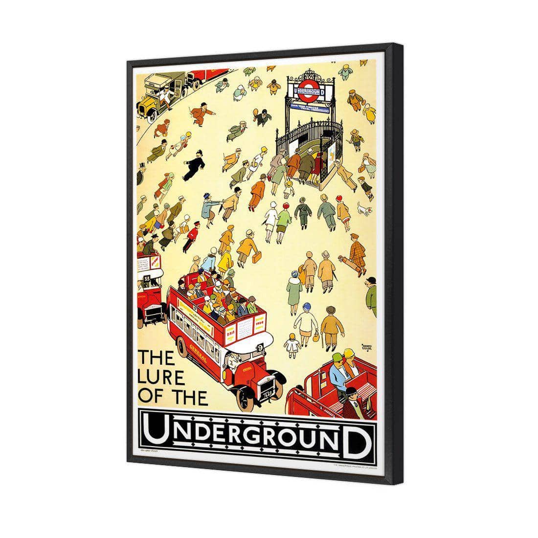 The Lure Of The Underground Canvas Art-Canvas-Wall Art Designs-45x30cm-Canvas - Black Frame-Wall Art Designs