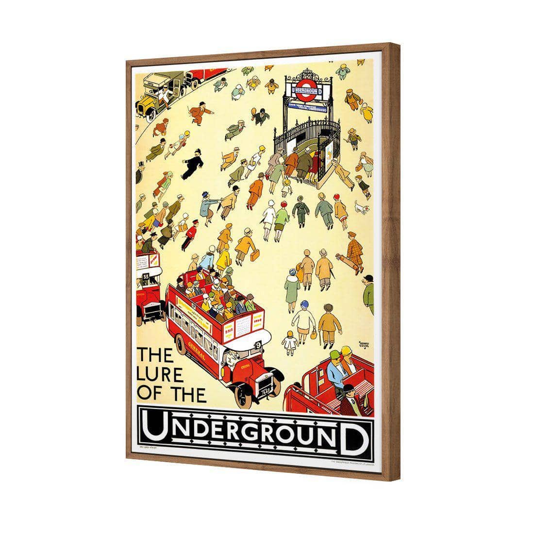 The Lure Of The Underground Canvas Art-Canvas-Wall Art Designs-45x30cm-Canvas - Natural Frame-Wall Art Designs