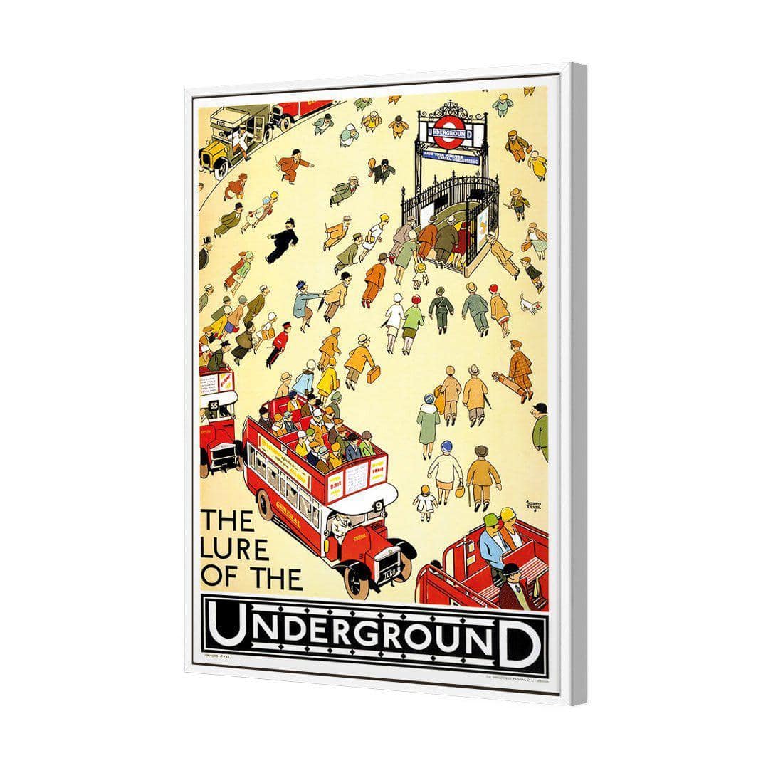The Lure Of The Underground Canvas Art-Canvas-Wall Art Designs-45x30cm-Canvas - White Frame-Wall Art Designs