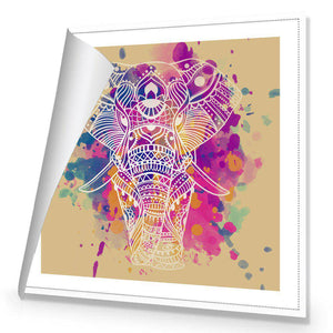 Watercolour Elephant | Classic Canvas | No Frame | Rolled Canvas