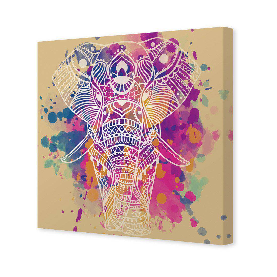 Watercolour Elephant | Classic Canvas | No Frame | Stretched Canvas