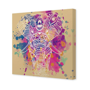 Watercolour Elephant | Classic Canvas | No Frame | Stretched Canvas