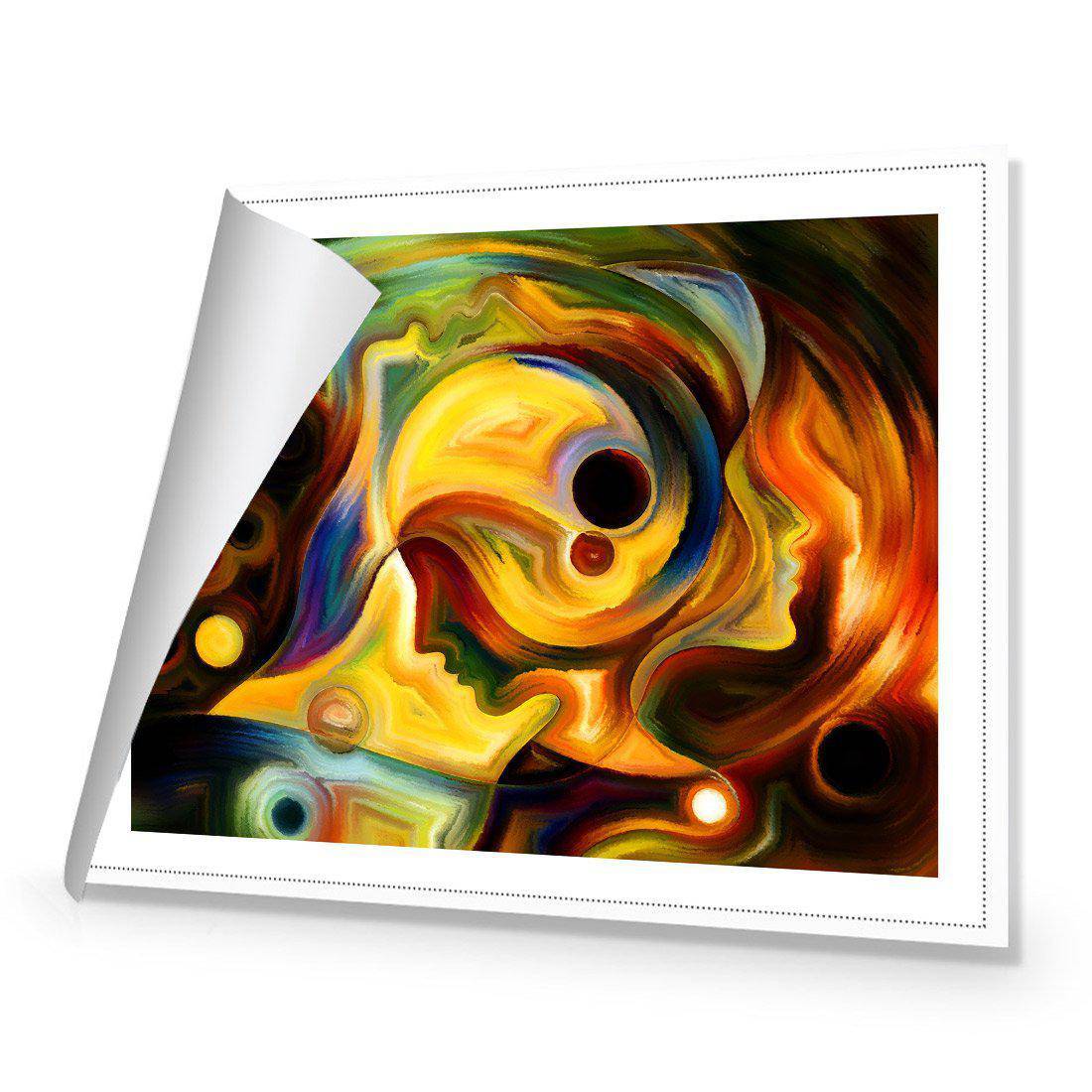 Jigsaw Faces Canvas Art-Canvas-Wall Art Designs-45x30cm-Rolled Canvas-Wall Art Designs