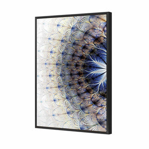 Peacocking | Classic Canvas | Floating Frame | Black