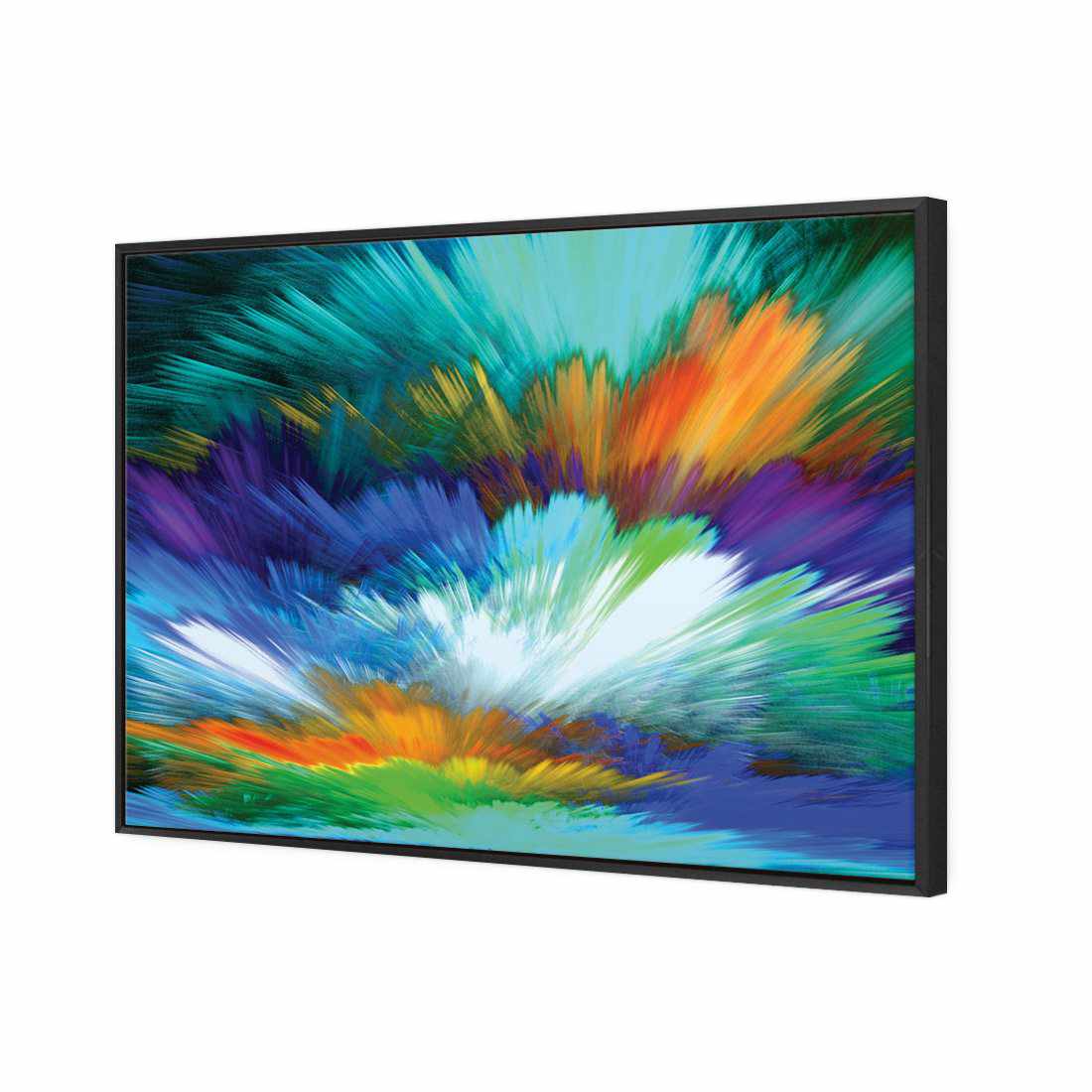 Cloud Explosion, Blue Canvas Art-Canvas-Wall Art Designs-45x30cm-Canvas - Black Frame-Wall Art Designs