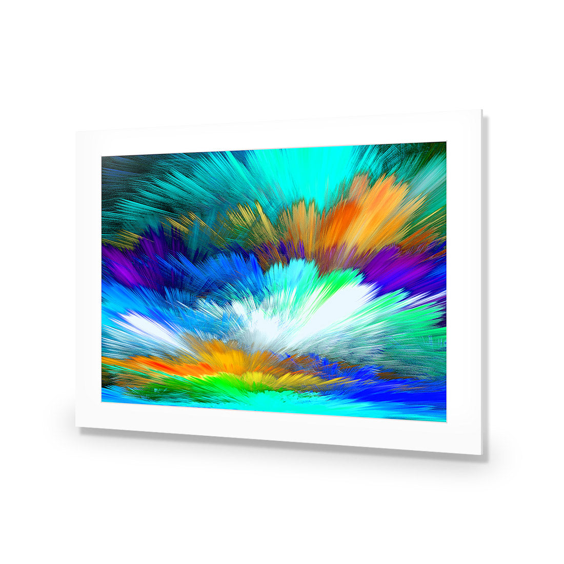 Cloud Explosion, Blue Acrylic Glass Art