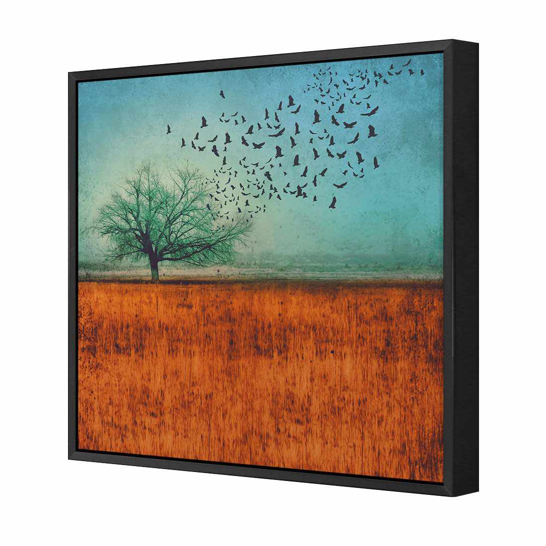 Autumn Migration Canvas Art-Canvas-Wall Art Designs-30x30cm-Canvas - Black Frame-Wall Art Designs