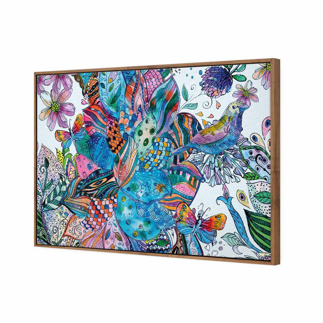Tapestry Smorgasboard, Blue Canvas Art-Canvas-Wall Art Designs-45x30cm-Canvas - Natural Frame-Wall Art Designs