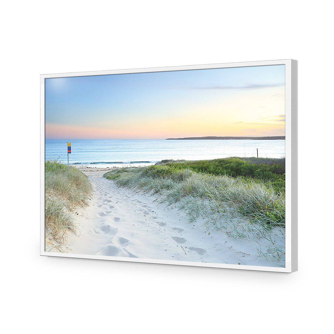 Sand Steps-Acrylic-Wall Art Design-Without Border-Acrylic - White Frame-45x30cm-Wall Art Designs