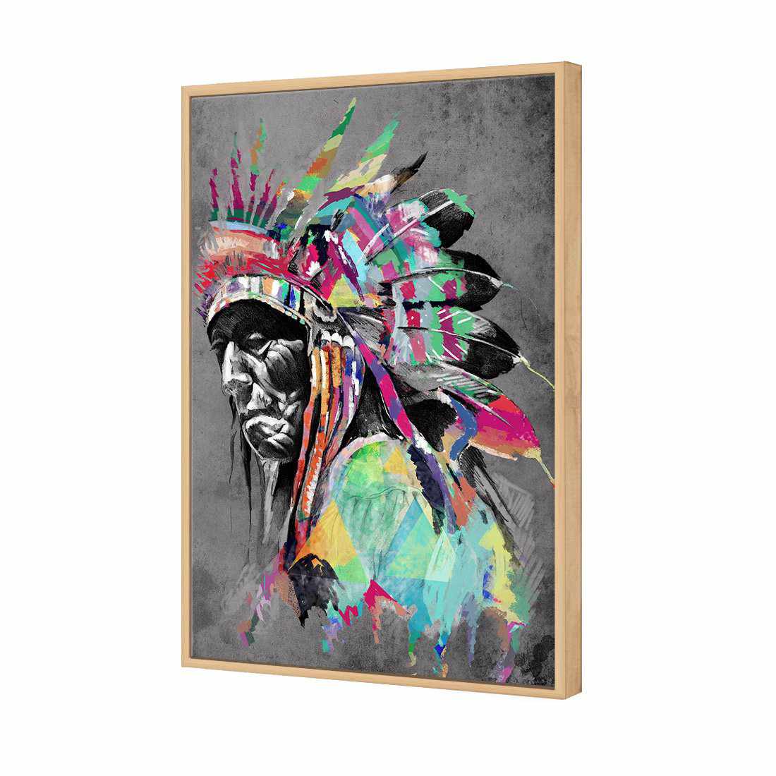 Rainbow Chief Left Canvas Art-Canvas-Wall Art Designs-45x30cm-Canvas - Oak Frame-Wall Art Designs