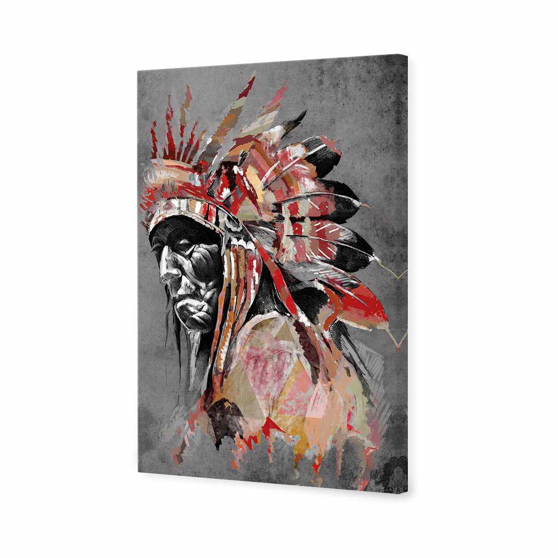 Rainbow Chief Left, Rusty Canvas Art-Canvas-Wall Art Designs-45x30cm-Canvas - No Frame-Wall Art Designs