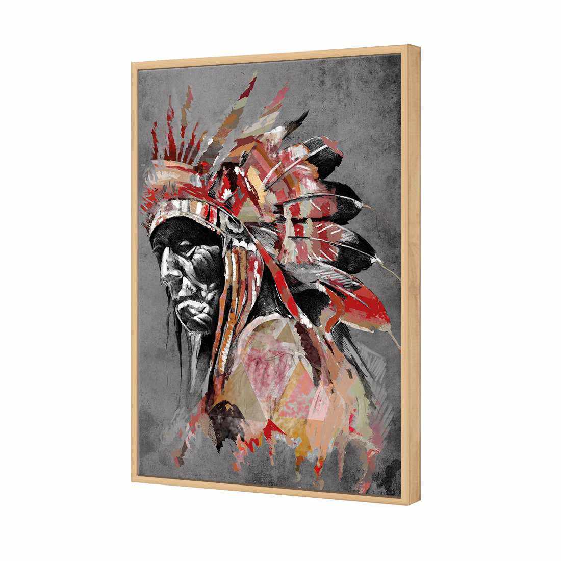 Rainbow Chief Left, Rusty Canvas Art-Canvas-Wall Art Designs-45x30cm-Canvas - Oak Frame-Wall Art Designs