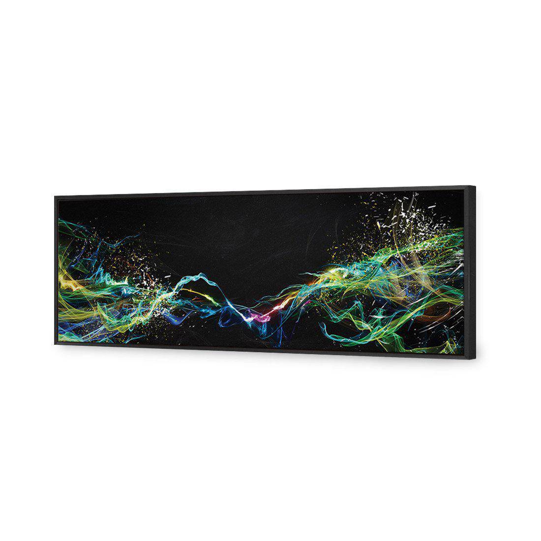 Electricity On Black Canvas Art-Canvas-Wall Art Designs-60x20cm-Canvas - Black Frame-Wall Art Designs