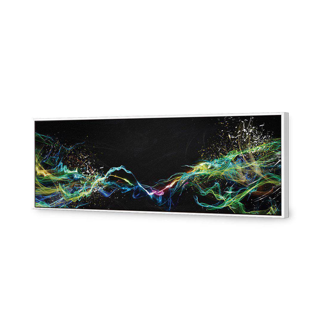Electricity On Black Canvas Art-Canvas-Wall Art Designs-60x20cm-Canvas - White Frame-Wall Art Designs