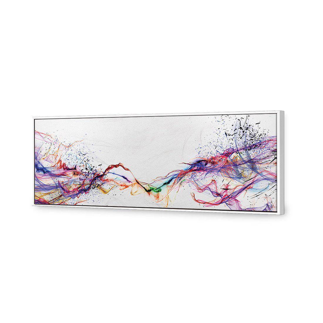 Electricity On Black, Inverted Canvas Art-Canvas-Wall Art Designs-60x20cm-Canvas - White Frame-Wall Art Designs