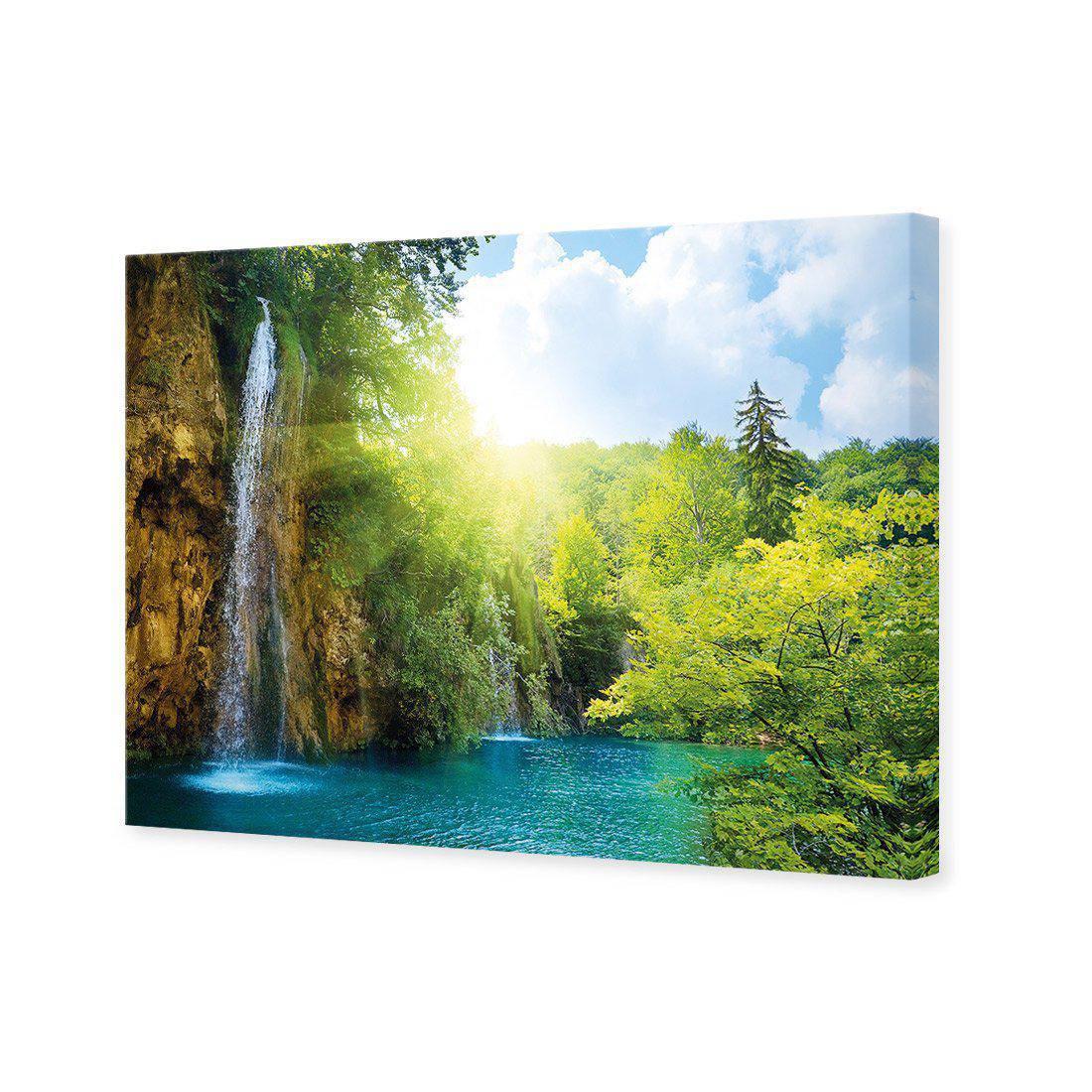 Summer Waterfall Canvas Art-Canvas-Wall Art Designs-45x30cm-Canvas - No Frame-Wall Art Designs
