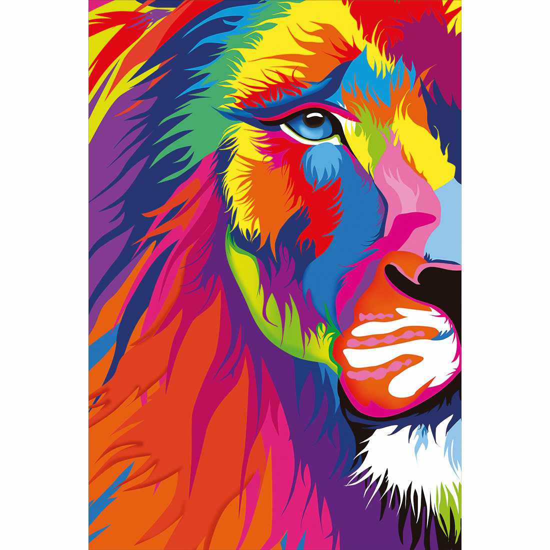 Magnificent Lion Canvas Art-Canvas-Wall Art Designs-45x30cm-Canvas - No Frame-Wall Art Designs