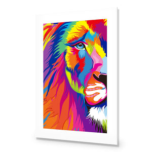 Magnificent Lion | Classic Acrylic | No Frame With Border