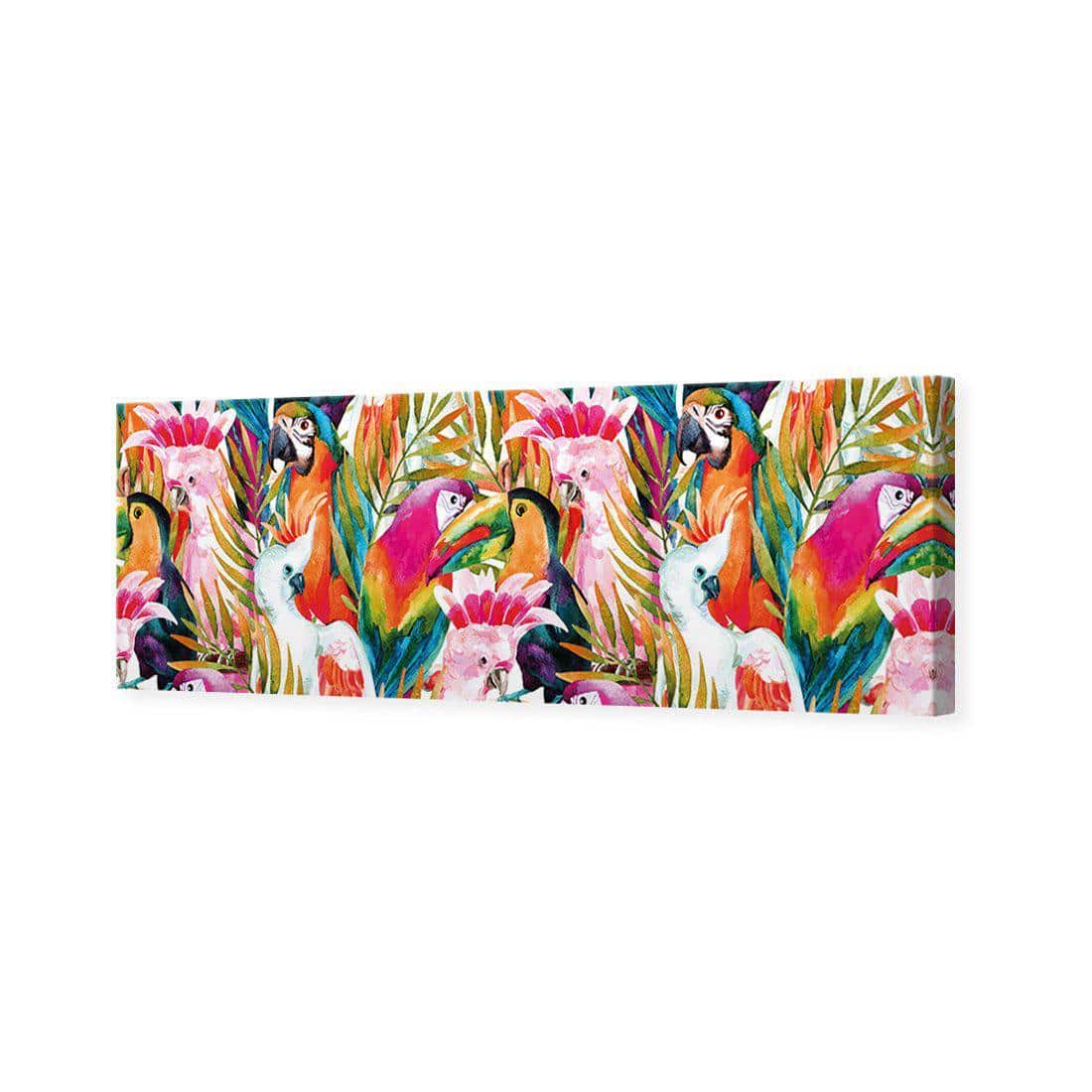 Parrots & Palms Canvas Art-Canvas-Wall Art Designs-60x20cm-Canvas - No Frame-Wall Art Designs