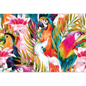 Parrots & Palms, Rectangle