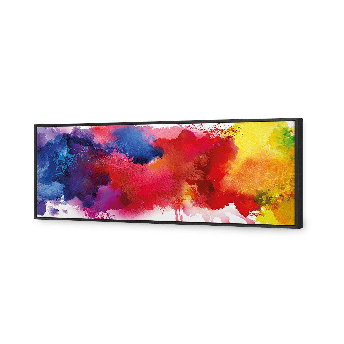 Primary Stains Canvas Art-Canvas-Wall Art Designs-60x20cm-Canvas - Black Frame-Wall Art Designs