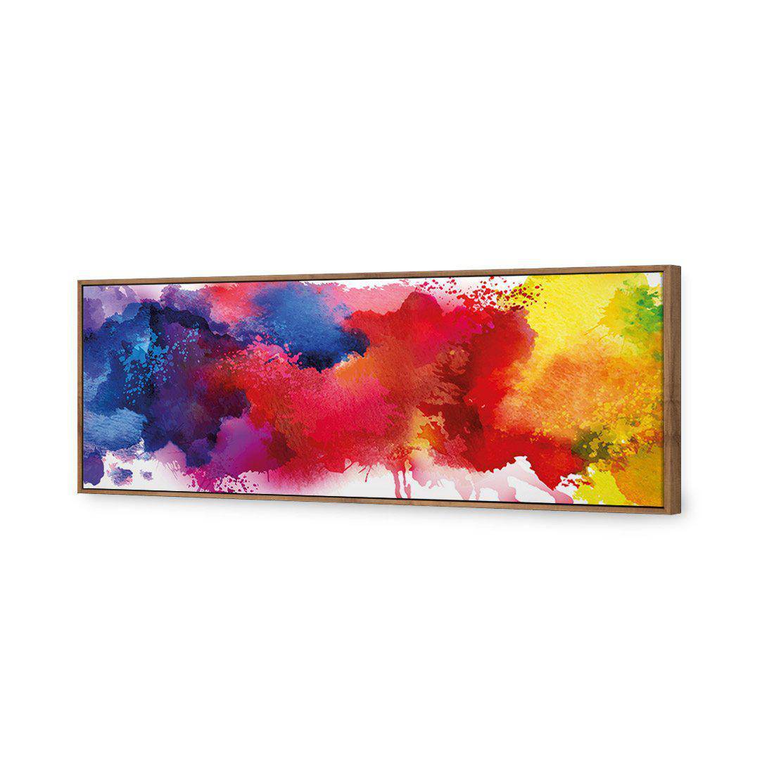 Primary Stains Canvas Art-Canvas-Wall Art Designs-60x20cm-Canvas - Natural Frame-Wall Art Designs