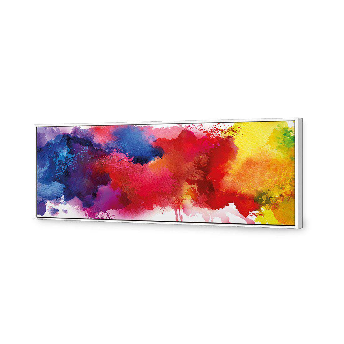 Primary Stains Canvas Art-Canvas-Wall Art Designs-60x20cm-Canvas - White Frame-Wall Art Designs