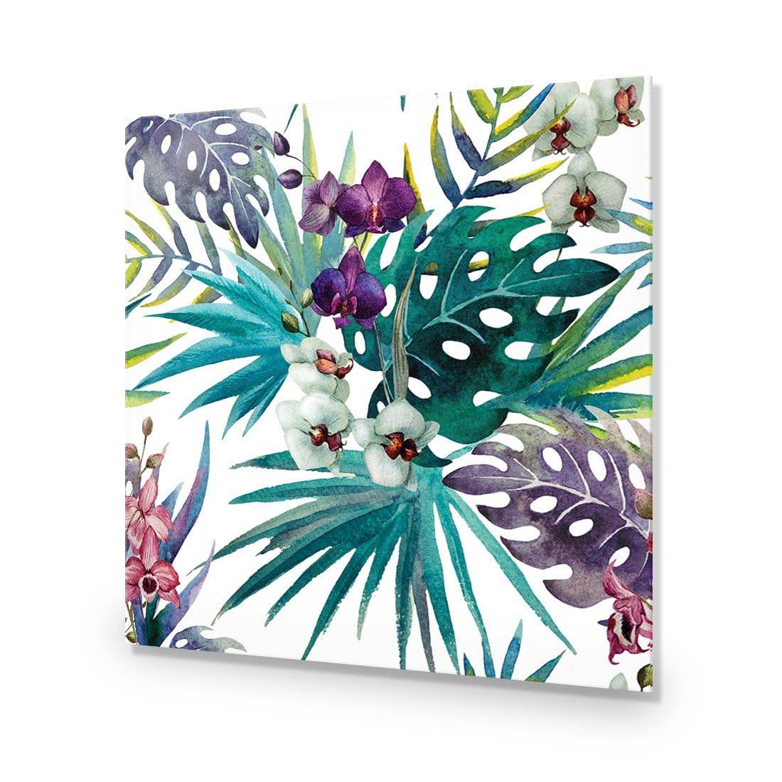 Orchid Exotica, Square-Acrylic-Wall Art Design-Without Border-Acrylic - No Frame-37x37cm-Wall Art Designs