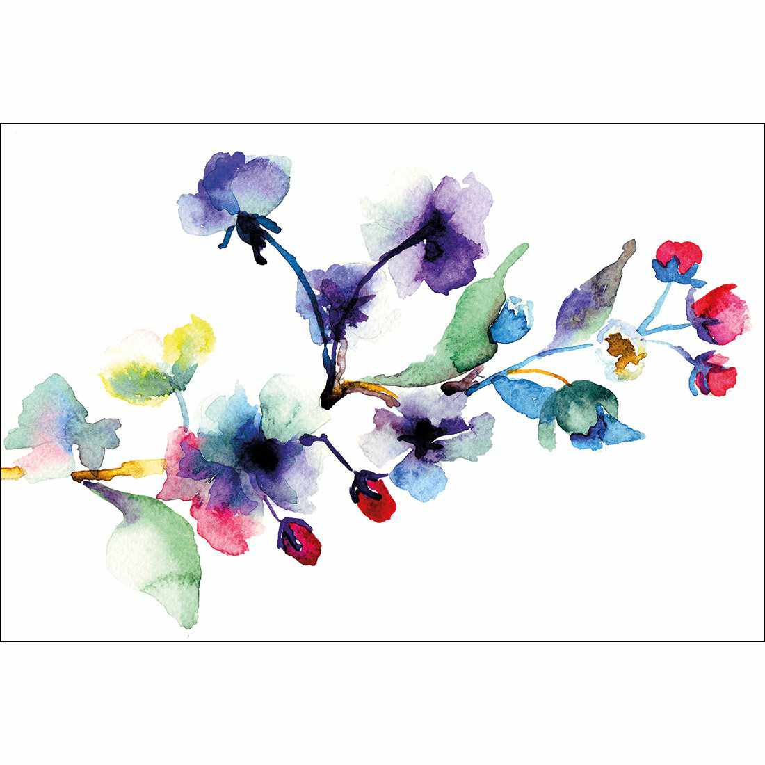 Watercolour Blossom Branch