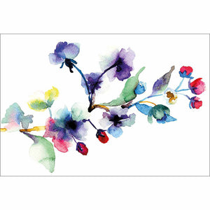 Watercolour Blossom Branch