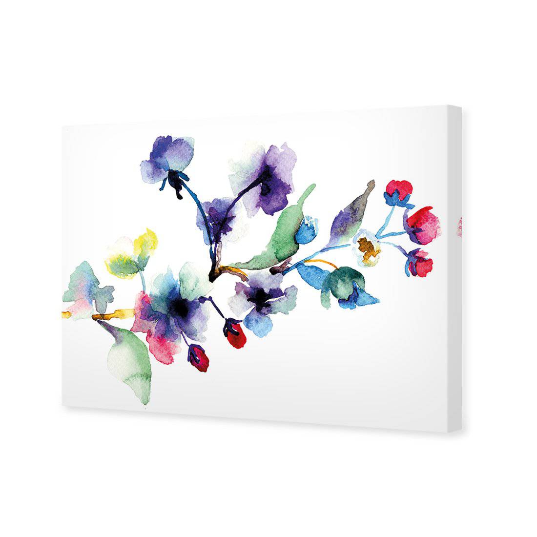 Watercolour Blossom Branch Canvas Art-Canvas-Wall Art Designs-45x30cm-Canvas - No Frame-Wall Art Designs