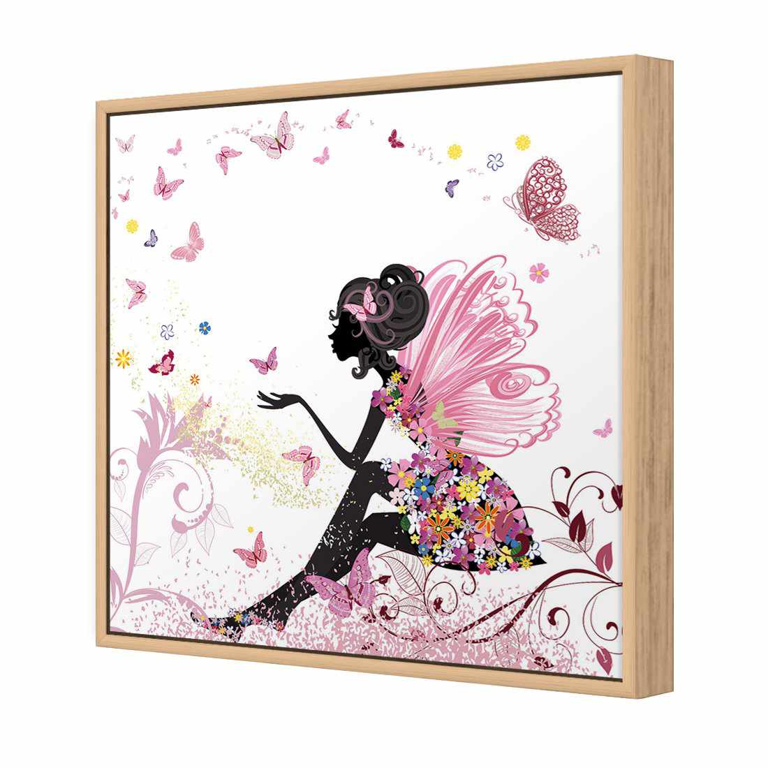 Fantasy Fairy Canvas Art-Canvas-Wall Art Designs-30x30cm-Canvas - Oak Frame-Wall Art Designs