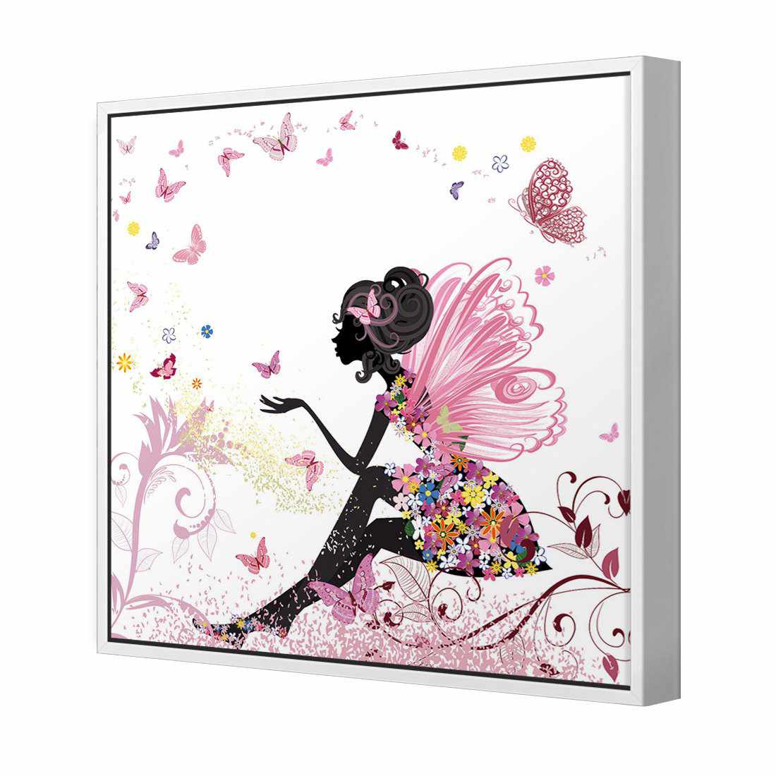 Fantasy Fairy Canvas Art-Canvas-Wall Art Designs-30x30cm-Canvas - White Frame-Wall Art Designs