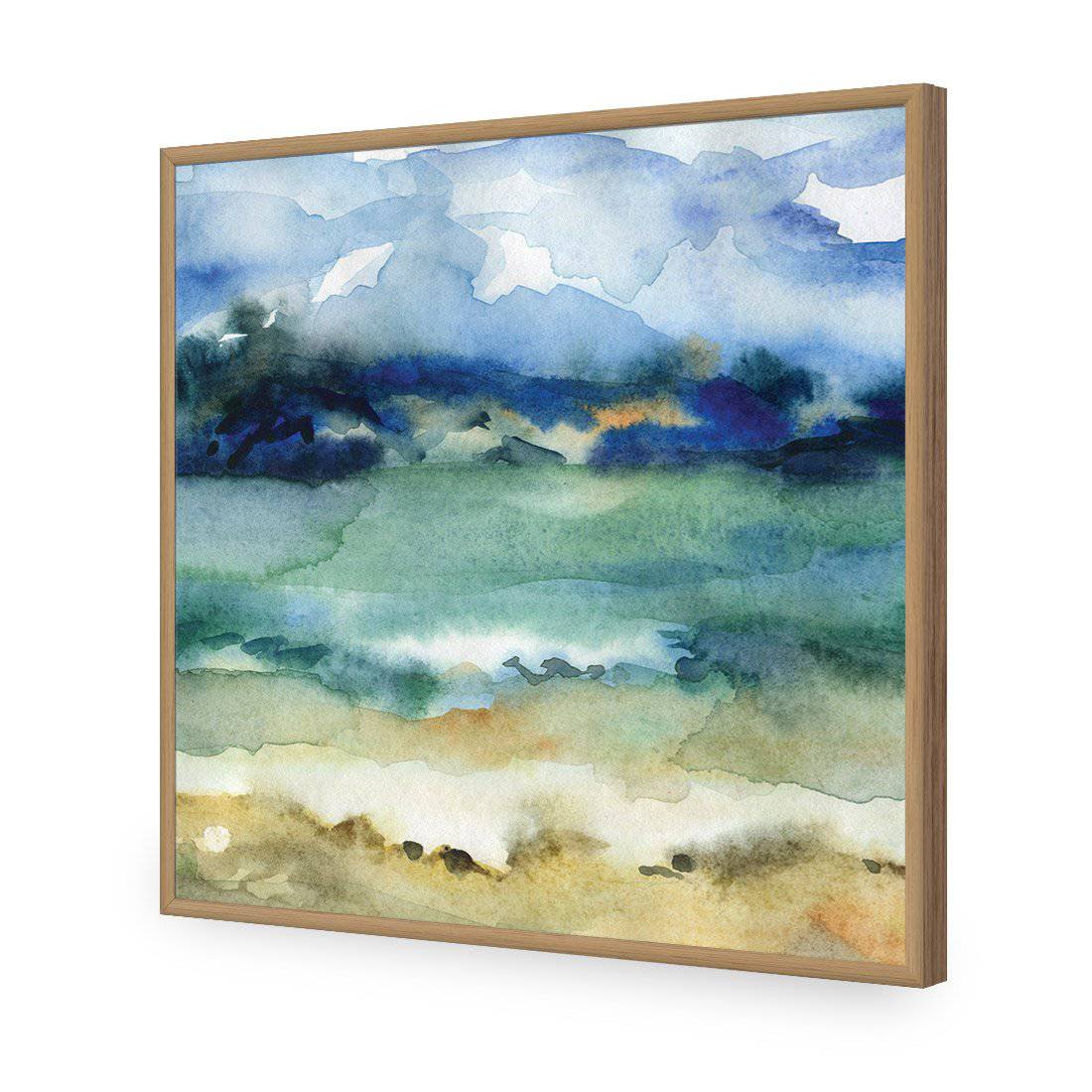 Timeless, Square-Acrylic-Wall Art Design-Without Border-Acrylic - Oak Frame-37x37cm-Wall Art Designs