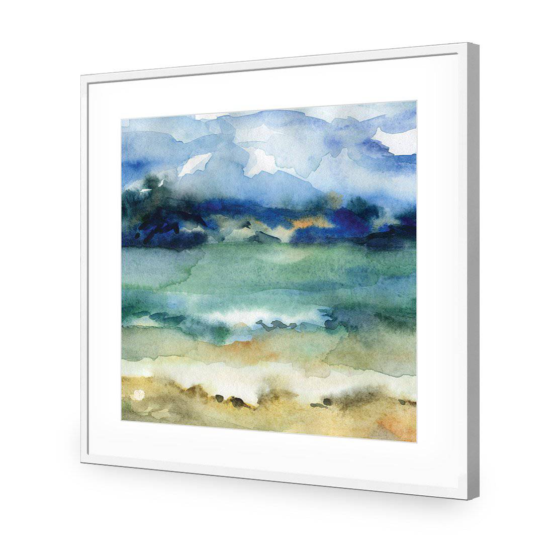 Timeless, Square-Acrylic-Wall Art Design-With Border-Acrylic - White Frame-37x37cm-Wall Art Designs