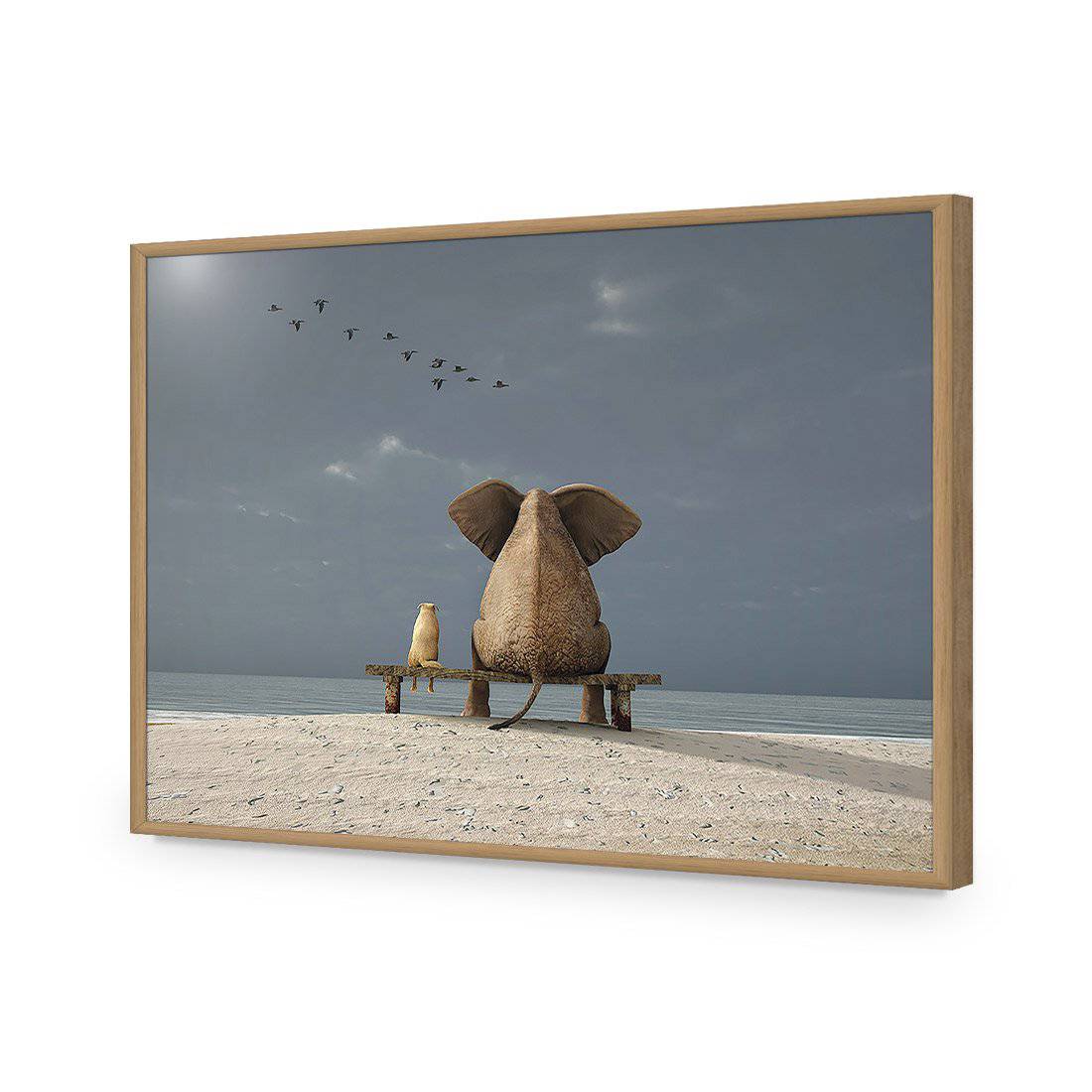Little And Large-Acrylic-Wall Art Design-Without Border-Acrylic - Oak Frame-45x30cm-Wall Art Designs