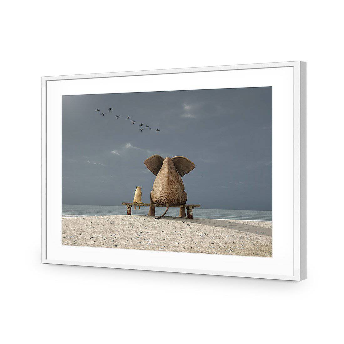 Little And Large-Acrylic-Wall Art Design-With Border-Acrylic - White Frame-45x30cm-Wall Art Designs
