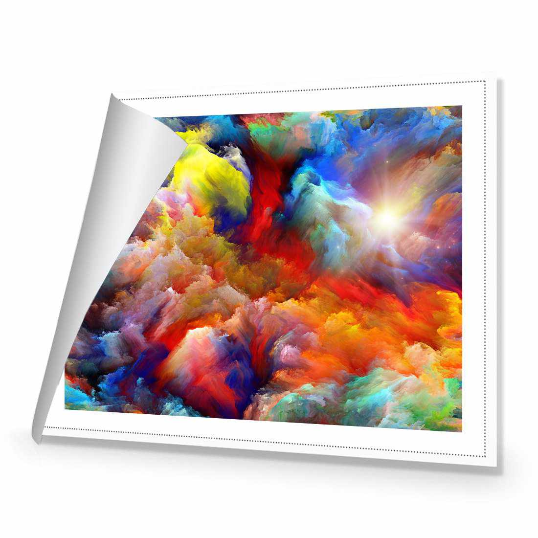 Clouds Of Colour Canvas Art-Canvas-Wall Art Designs-45x30cm-Rolled Canvas-Wall Art Designs