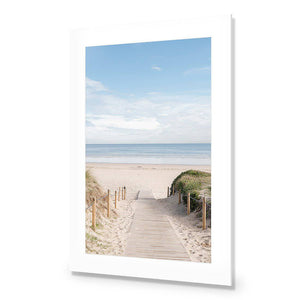 Pathway To The Sea, Rectangle | Standard Acrylic | No Frame With Border