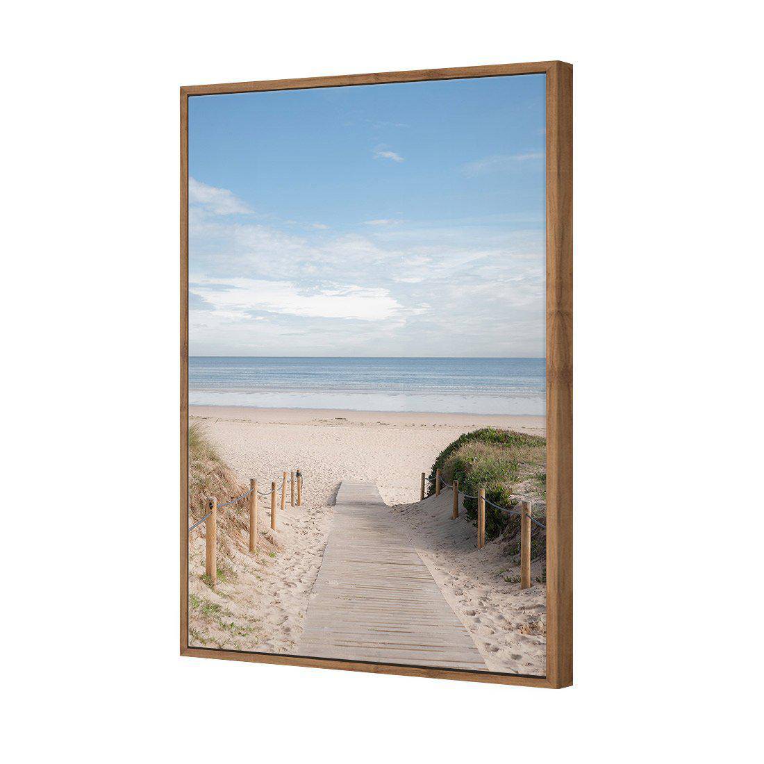 Pathway To The Sea Canvas Art-Canvas-Wall Art Designs-45x30cm-Canvas - Natural Frame-Wall Art Designs