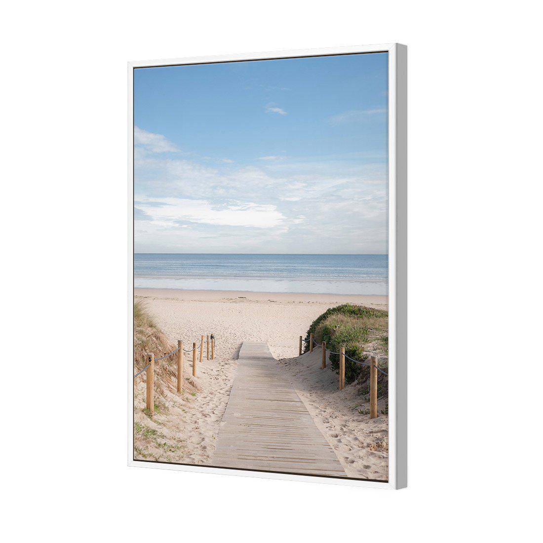 Pathway To The Sea Canvas Art-Canvas-Wall Art Designs-45x30cm-Canvas - White Frame-Wall Art Designs