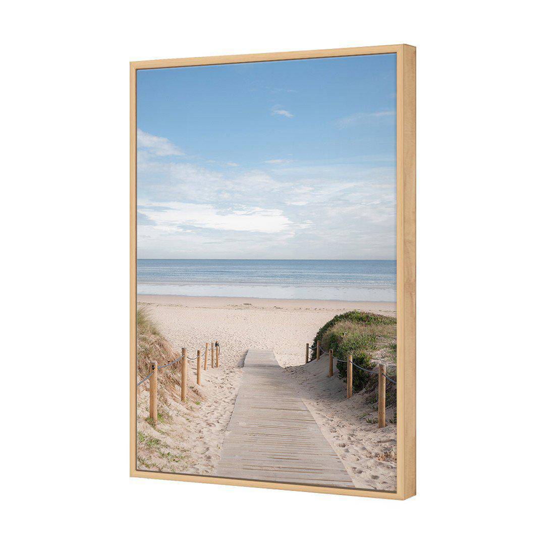 Pathway To The Sea Canvas Art-Canvas-Wall Art Designs-45x30cm-Canvas - Oak Frame-Wall Art Designs