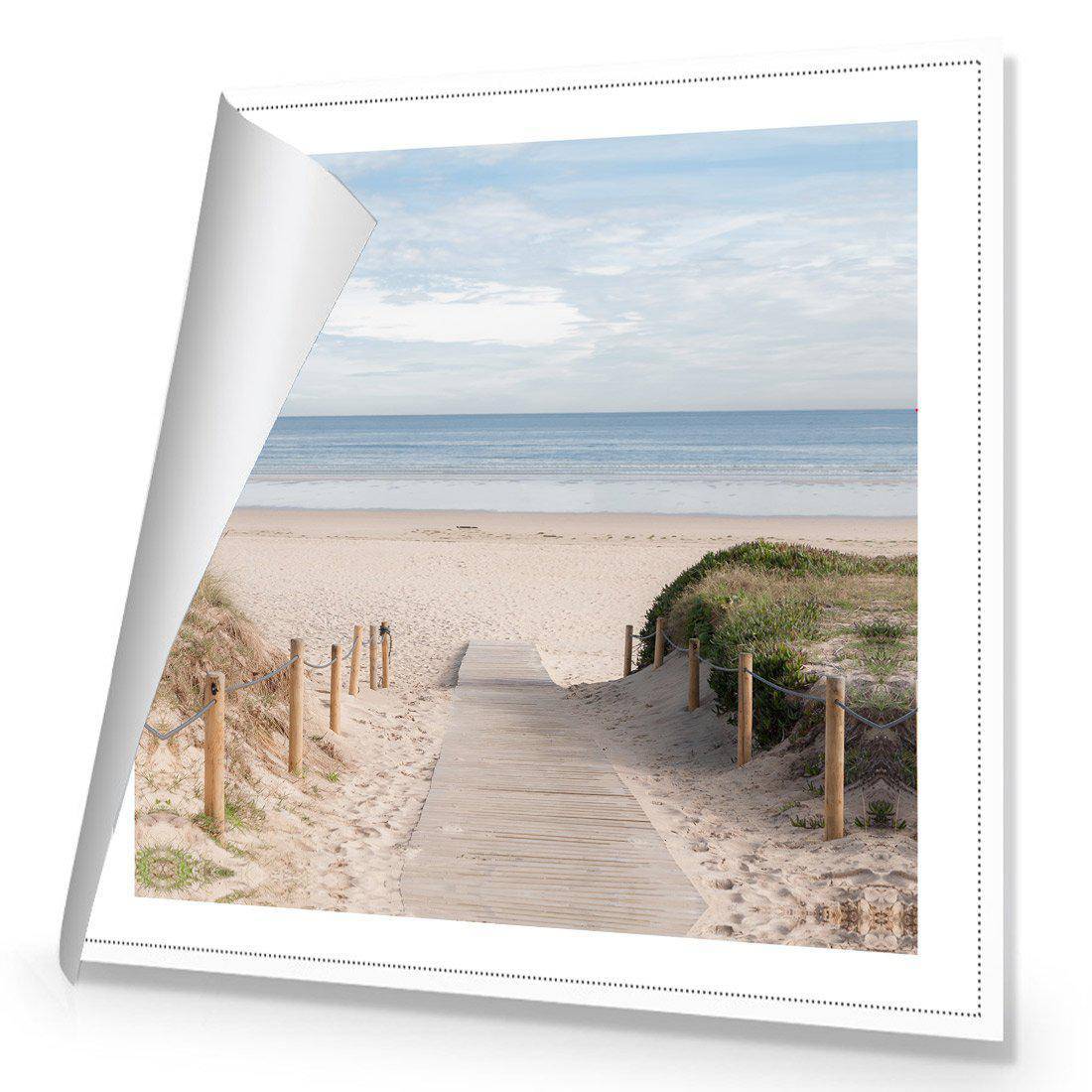 Pathway To The Sea Canvas Art-Canvas-Wall Art Designs-30x30cm-Rolled Canvas-Wall Art Designs