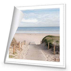 Pathway To The Sea, Square | Classic Canvas | No Frame | Rolled Canvas