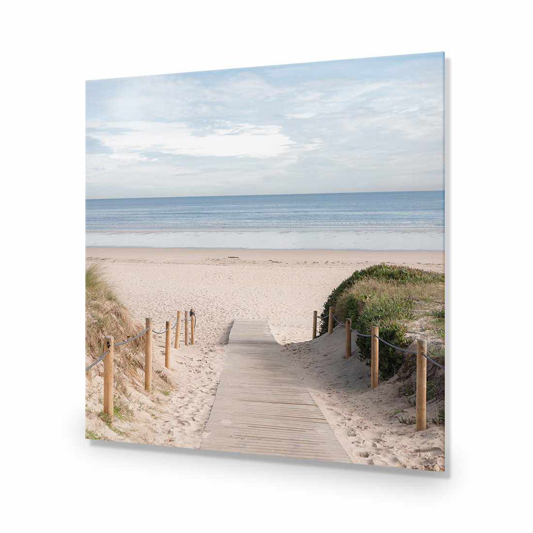 Pathway To The Sea, Square-Acrylic-Wall Art Design-Without Border-Acrylic - No Frame-37x37cm-Wall Art Designs