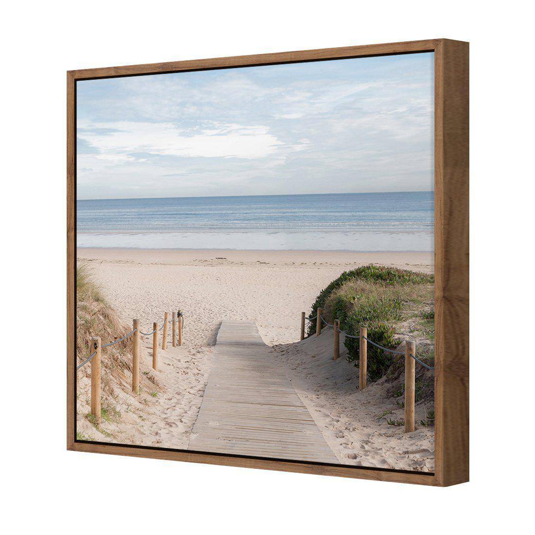 Pathway To The Sea Canvas Art-Canvas-Wall Art Designs-30x30cm-Canvas - Natural Frame-Wall Art Designs