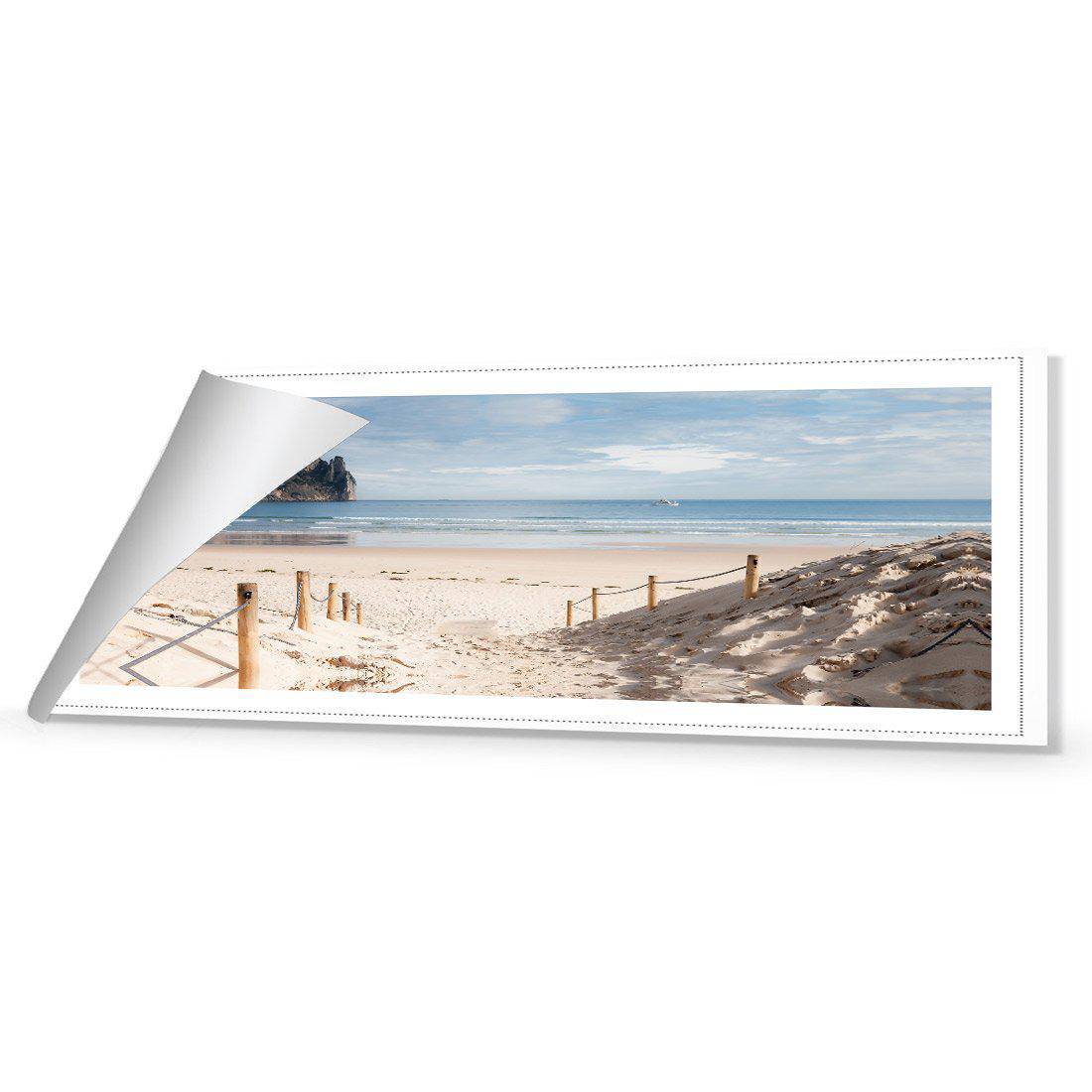 Tranquil Beach Canvas Art-Canvas-Wall Art Designs-60x20cm-Rolled Canvas-Wall Art Designs