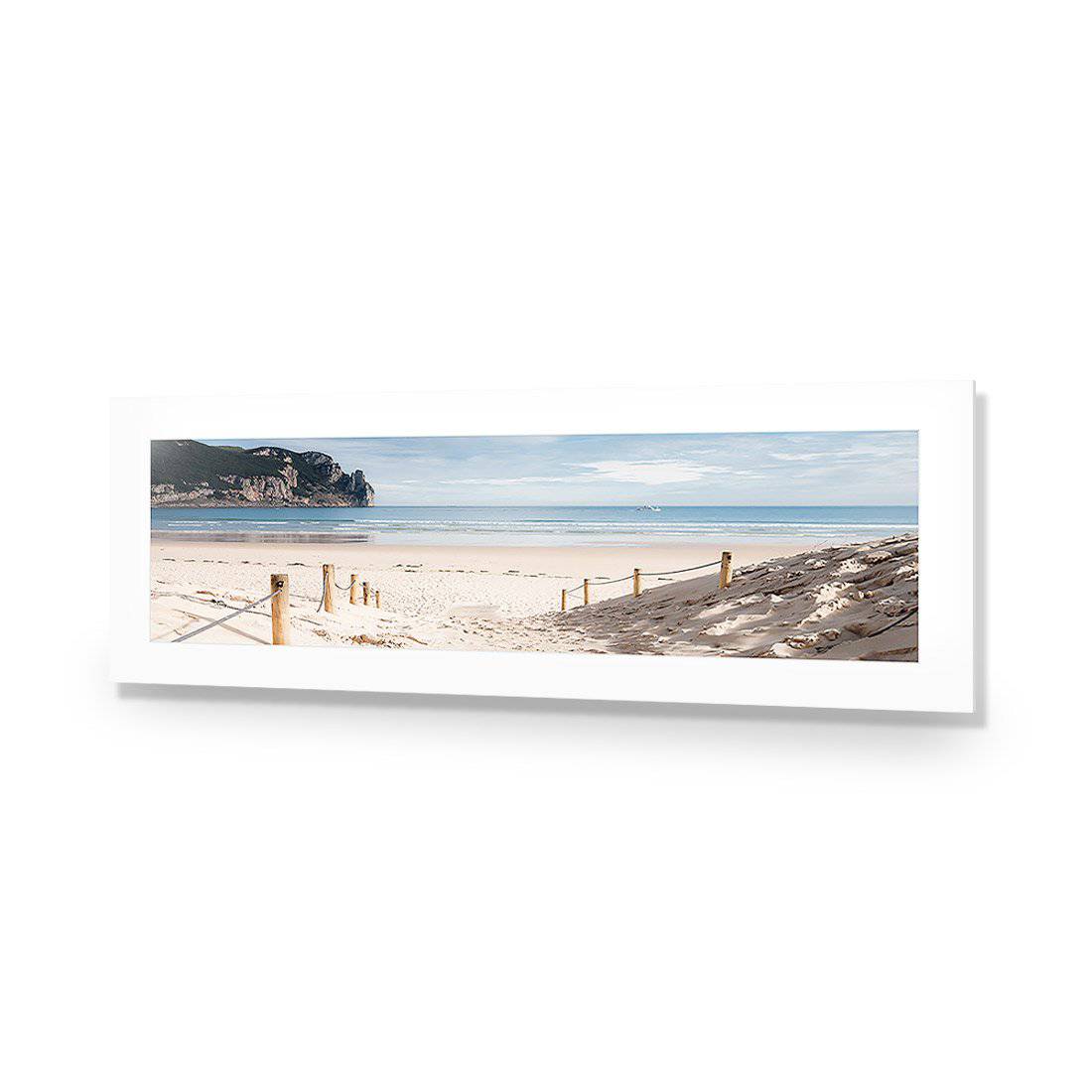 Tranquil Beach, Long-Acrylic-Wall Art Design-With Border-Acrylic - No Frame-60x20cm-Wall Art Designs