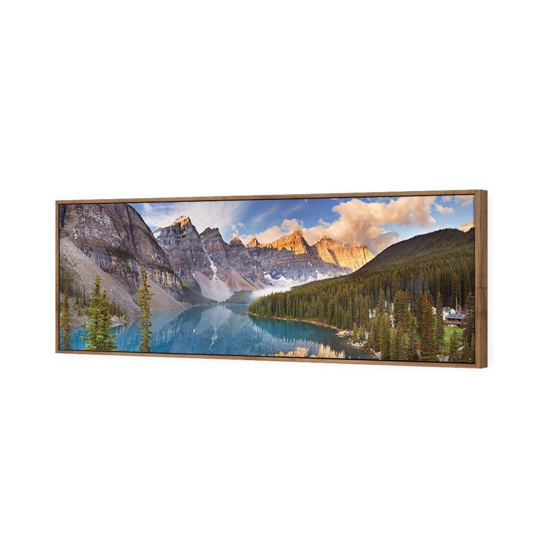 Canadian Lake Reflection Canvas Art-Canvas-Wall Art Designs-60x20cm-Canvas - Natural Frame-Wall Art Designs